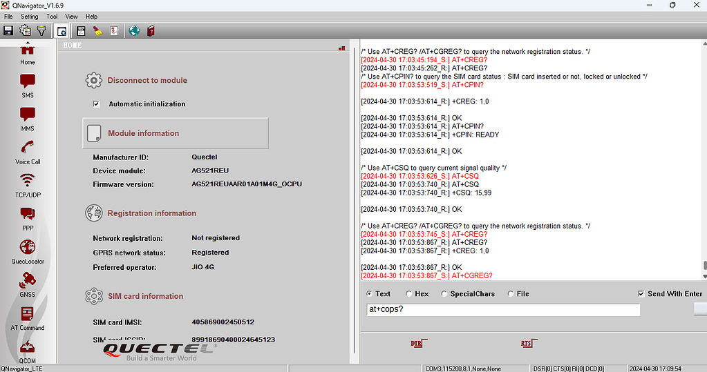 Not able to ping 8.8.8.8 - Software Internet Protocol - Quectel Forums