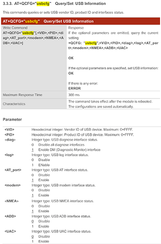 Quectel usbcfg
