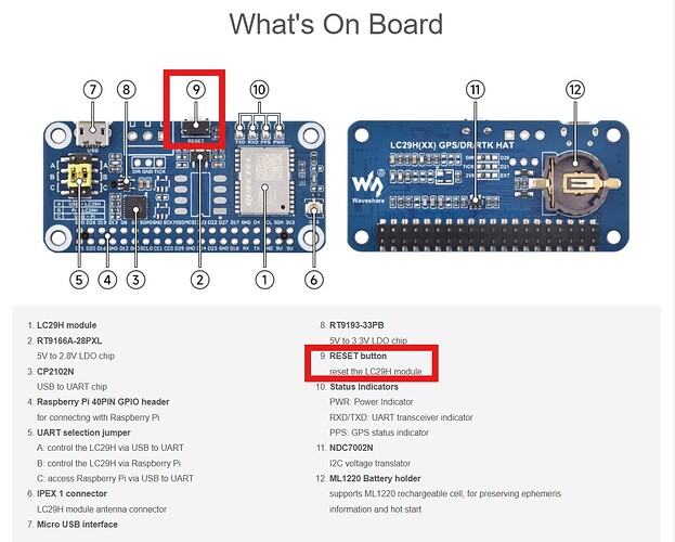 Waveshare Reset Button